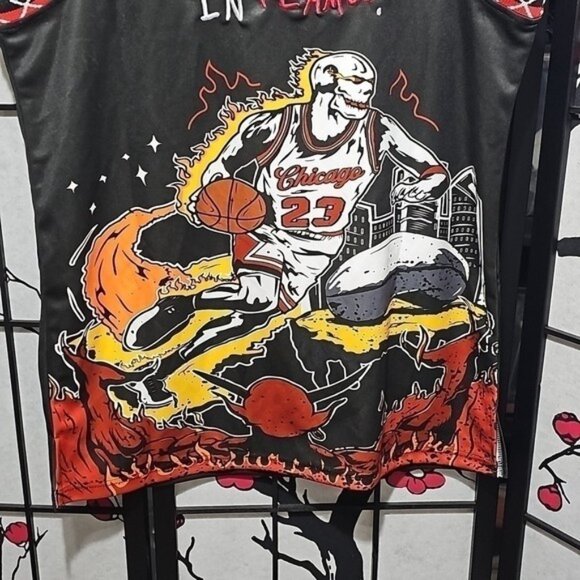 Chicago Bulls Jordan Goat Graphic Jersey Size‎ Large NWT Brand X - Picture 9 of 10